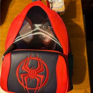 Loungefly Disney Miles Morales Across the Spiderverse Lenticular Mini Backpack